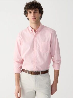 J. Crew • Secret Wash Cotton Poplin Shirt